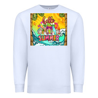 White hello summer gnomes Premium Sweatshirt - Zillion Design Studio