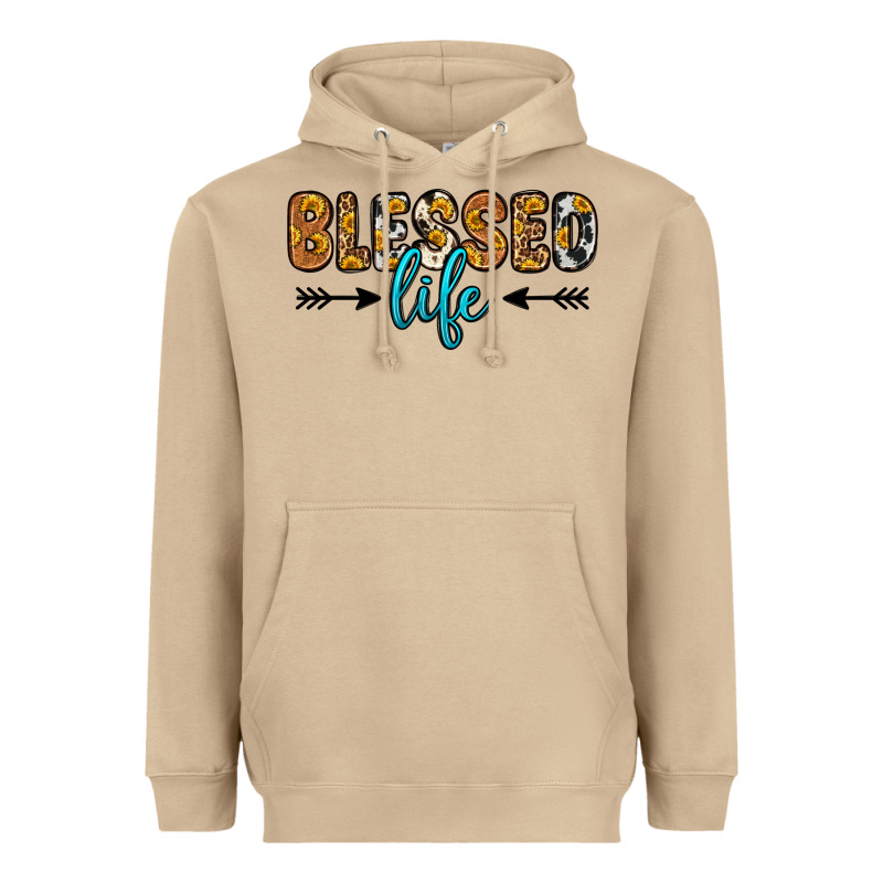 Blessed Life Heavyweight Hoodie by Zillion Design Studio | Teevron