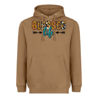 Toasted Coconut blessed life Heavyweight Hoodie - Zillion Design Studio