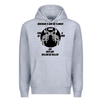 Heather Grey Guns - When guns are outlawed I'll be outlaw Premium Hoodie - Bettercallsaul