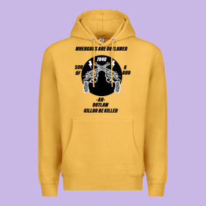 Guns - When Guns Are Outlawed I'll Be Outlaw Premium Hoodie Designed By Bettercallsaul