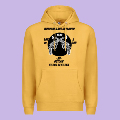 Guns - When Guns Are Outlawed I'll Be Outlaw Premium Hoodie Designed By Bettercallsaul