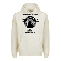 Oatmeal Heather Guns - When guns are outlawed I'll be outlaw Premium Hoodie - Bettercallsaul