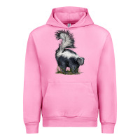 Fuchsia Pink skunk Urban Hoodie - LillyAllenDesigns