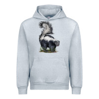 Heather Grey skunk Urban Hoodie - LillyAllenDesigns