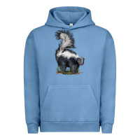 Pigment Pebble Blue skunk Urban Hoodie - LillyAllenDesigns