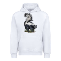 White skunk Urban Hoodie - LillyAllenDesigns