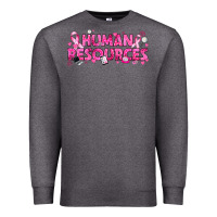Charcoal Heather Breast Cancer Human Resources Premium Sweatshirt - texasbilliewilder