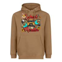 Toasted Coconut school bus monitor Heavyweight Hoodie - texasbilliewilder