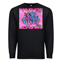 Black cute and fluffy stitch Premium Sweatshirt - Zillion Design Studio