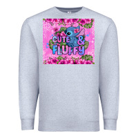 Heather Grey cute and fluffy stitch Premium Sweatshirt - Zillion Design Studio