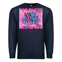 Navy cute and fluffy stitch Premium Sweatshirt - Zillion Design Studio