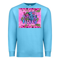 Ocean Blue cute and fluffy stitch Premium Sweatshirt - Zillion Design Studio