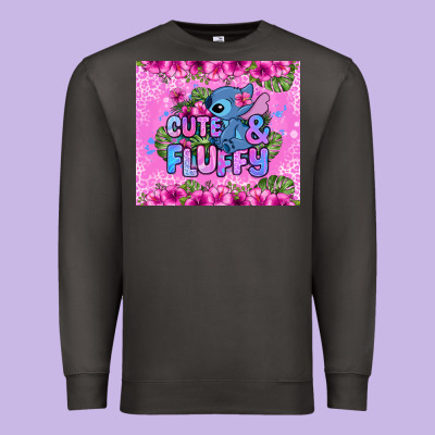 Cute And Fluffy Stitch Premium Sweatshirt Designed By Zillion Design Studio
