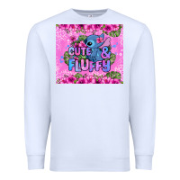 White cute and fluffy stitch Premium Sweatshirt - Zillion Design Studio