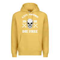 Antique Gold Live Young Die Free Premium Hoodie - Bettercallsaul