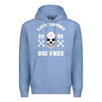 Colony Blue Live Young Die Free Premium Hoodie - Bettercallsaul