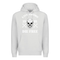 Dove Grey Live Young Die Free Premium Hoodie - Bettercallsaul