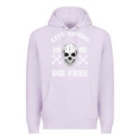 Lilac Live Young Die Free Premium Hoodie - Bettercallsaul