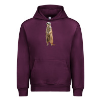 Mauve Wine Meerkat Urban Hoodie - LillyAllenDesigns