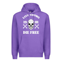 Purple Live Young Die Free Premium Hoodie - Bettercallsaul
