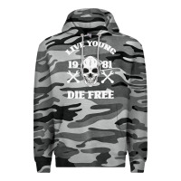 Slate Camo Live Young Die Free Premium Hoodie - Bettercallsaul