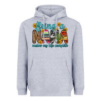 Heather Grey being a nana makes my life complete Heavyweight Hoodie - Zillion Design Studio