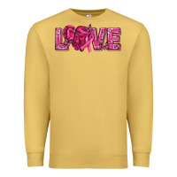 Antique Gold Breast Cancer Love Premium Sweatshirt - texasbilliewilder