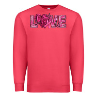 Cardinal Breast Cancer Love Premium Sweatshirt - texasbilliewilder