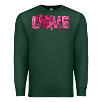 Breast Cancer Love Premium Sweatshirt | Teevron