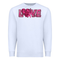 White Breast Cancer Love Premium Sweatshirt - texasbilliewilder