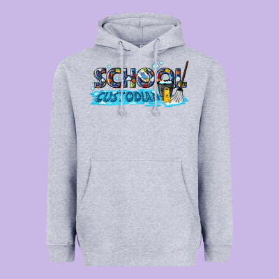 School Custodian Heavyweight Hoodie Designed By Texasbilliewilder