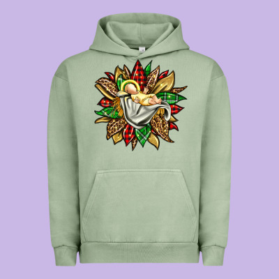 Christmas Baby Jesus Sunflower Urban Hoodie Designed By Jasminsmagicworld