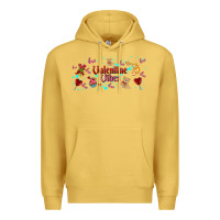 Antique Gold love vibes and valentines Premium Hoodie - AdoDesignShop