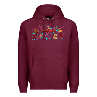 Burgundy love vibes and valentines Premium Hoodie - AdoDesignShop