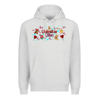 Dove Grey love vibes and valentines Premium Hoodie - AdoDesignShop