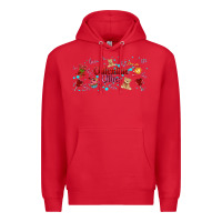 Red love vibes and valentines Premium Hoodie - AdoDesignShop