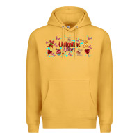 Mustard love vibes and valentines Premium Hoodie - AdoDesignShop