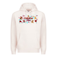 Pale Pink love vibes and valentines Premium Hoodie - AdoDesignShop