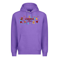 Purple love vibes and valentines Premium Hoodie - AdoDesignShop