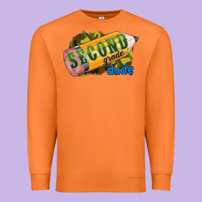 Second Grade Dude Premium Sweatshirt Designed By Ranaportraitstore