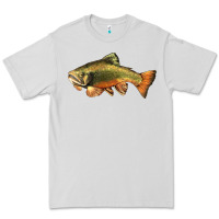 Dove Grey leaping brook trout Premium Tee - LillyAllenDesigns