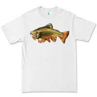 White leaping brook trout Premium Tee - LillyAllenDesigns