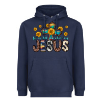 Navy let me tell you about my jesus Heavyweight Hoodie - Zillion Design Studio