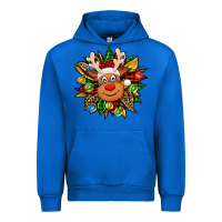 Cobalt Christmas reindeer sunflower Urban Hoodie - Jasminsmagicworld