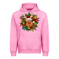 Fuchsia Pink Christmas reindeer sunflower Urban Hoodie - Jasminsmagicworld