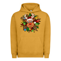Pigment Peanut Butter Christmas reindeer sunflower Urban Hoodie - Jasminsmagicworld