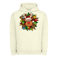 Pigment Pistachio Christmas reindeer sunflower Urban Hoodie - Jasminsmagicworld