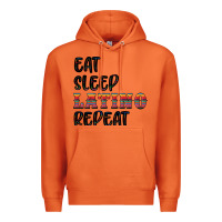 Carrot eat sleep latino repeat Premium Hoodie - BundleAndBundleShop