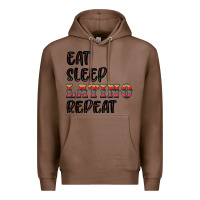 Chestnut eat sleep latino repeat Premium Hoodie - BundleAndBundleShop